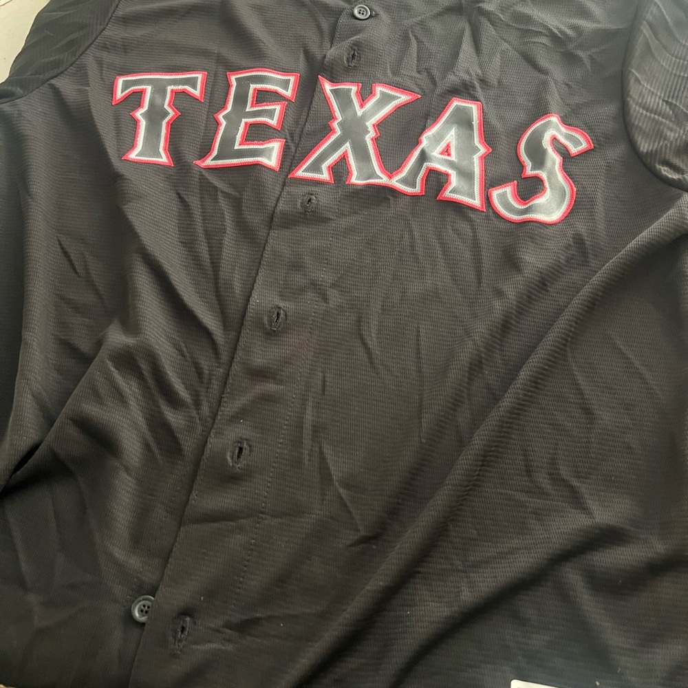 Majestic Black Texas Jersey